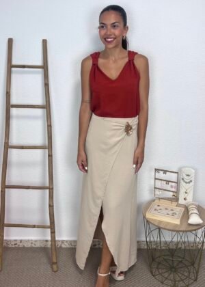 Falda Pareo (Beige)
