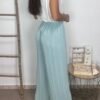 Pantalón Plisado (Verde Agua)