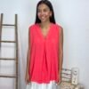 Blusa Botón (Coral)