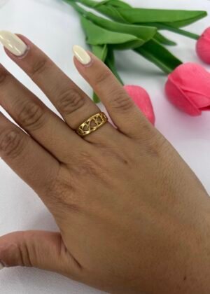 Anillo Tiara Corazones