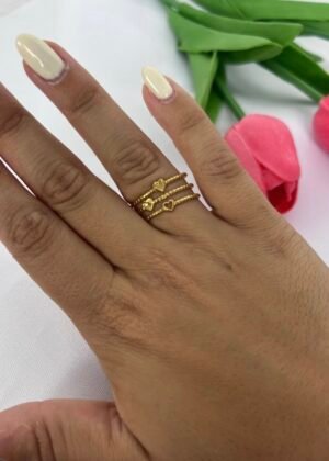 Anillo Corazones Maxi
