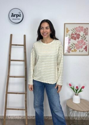 Camiseta Rayas (Camel)