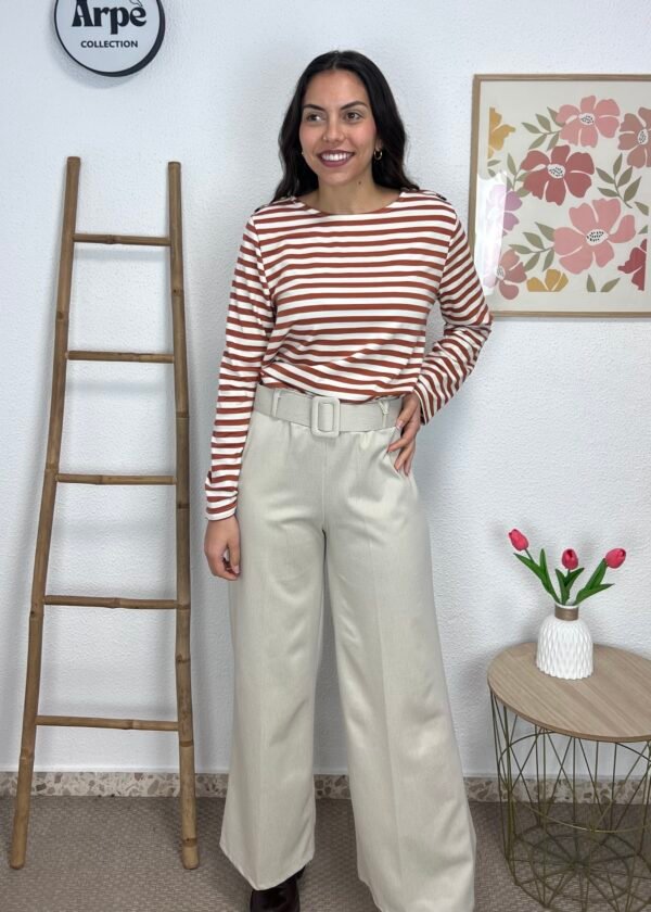 Pantalón Cinturón (Beige)