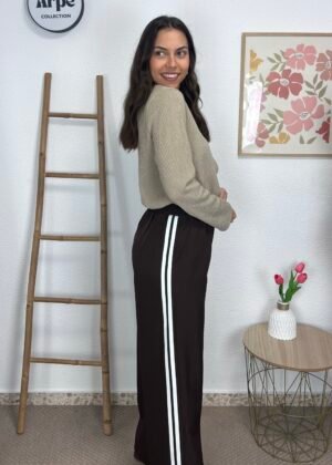 Pantalón Doble Raya (Chocolate)