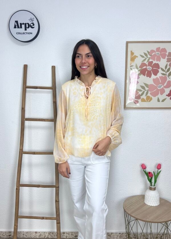 Blusa Animal Print (Amarilla)