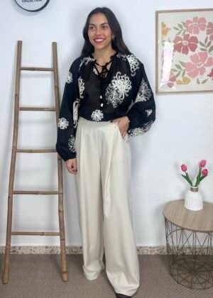 Pantalón Pinzas (Beige)