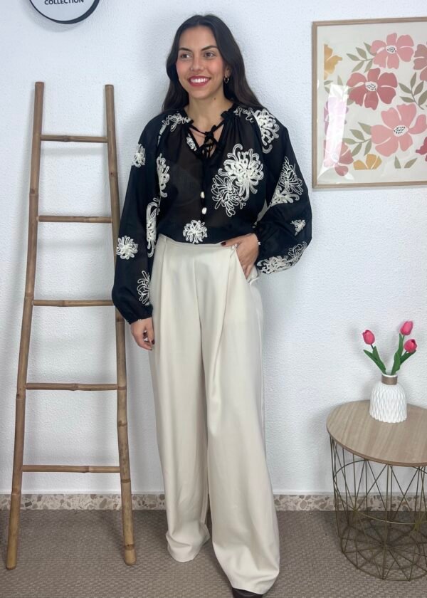 Pantalón Pinzas (Beige)