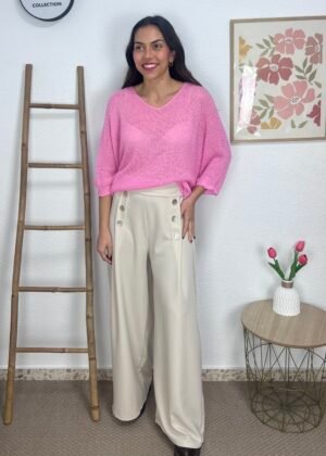 Jersey Hilo Manga Media (Rosa)