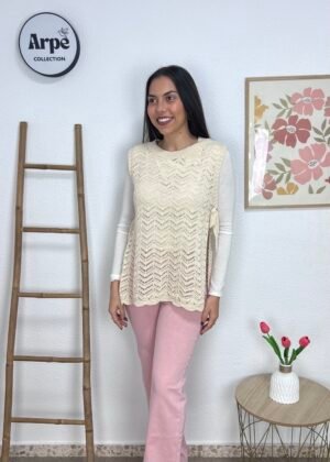 Chaleco Calado (Beige)