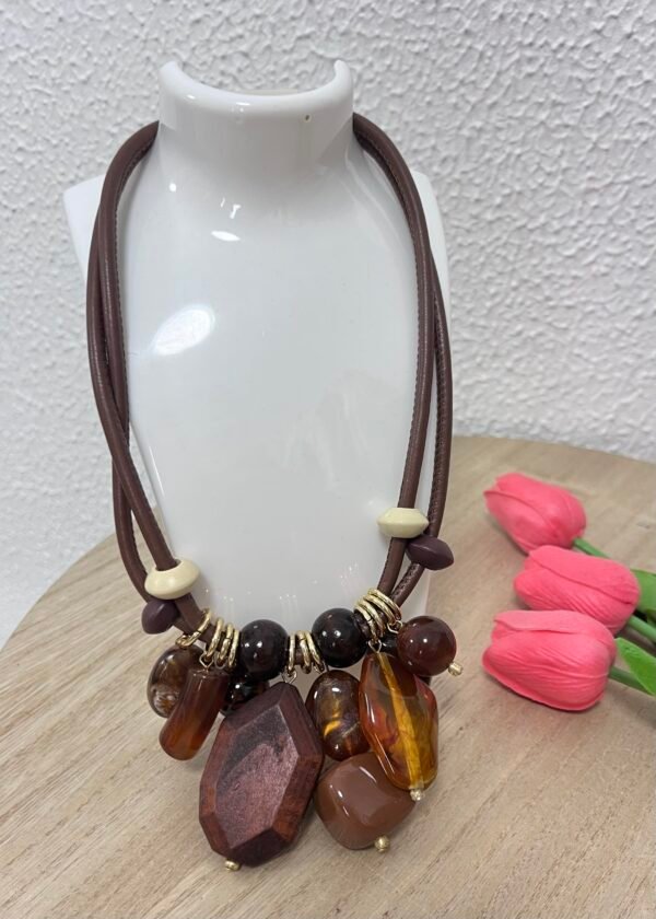 Colgante Piedras(Chocolate)