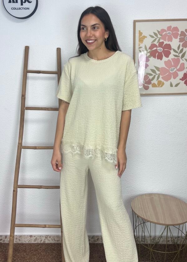 Conjunto Encaje (Beige)