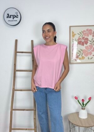 Camiseta Hombreras (Rosa)