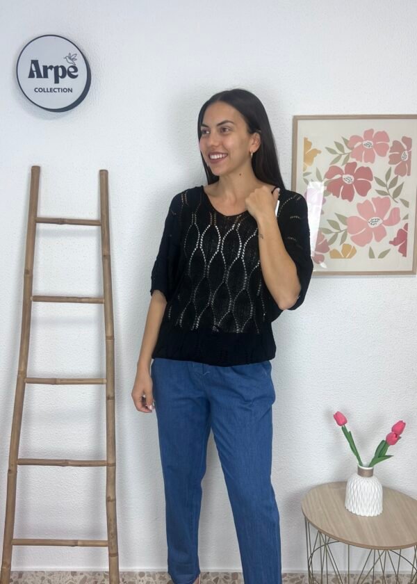 Jersey Hilo Calado (Negro)