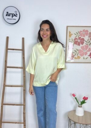Blusa Satén (Amarilla)