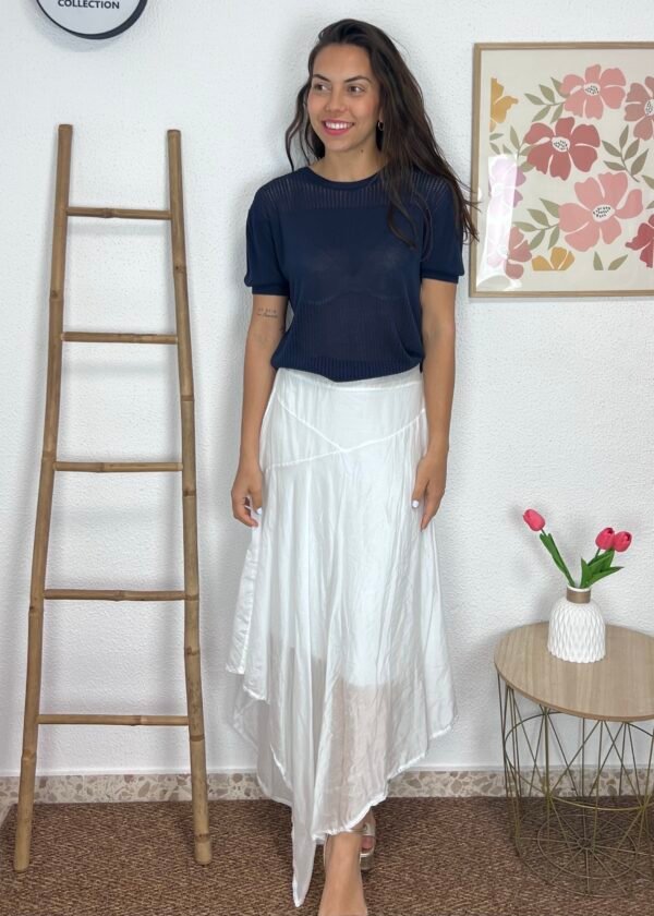 Falda Asimétrica (Blanca)