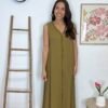Vestido Desflecado (Oliva)