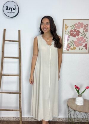 Vestido Desflecado (Beige)