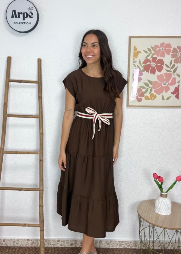 Vestido Cinturón (Chocolate)