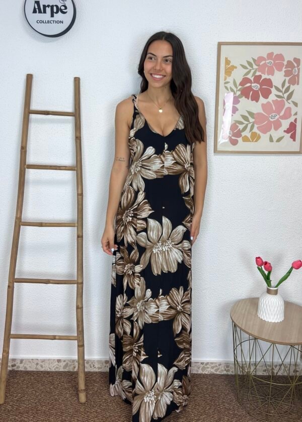 Vestido Flores (Negro)