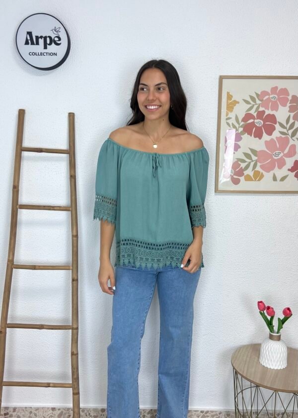 Blusa Almería (Verde Agua)