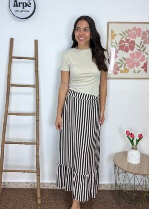 Falda Rayas (Negra)
