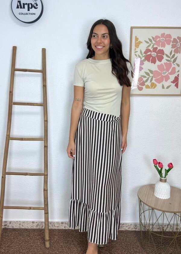 Falda Rayas (Negra)