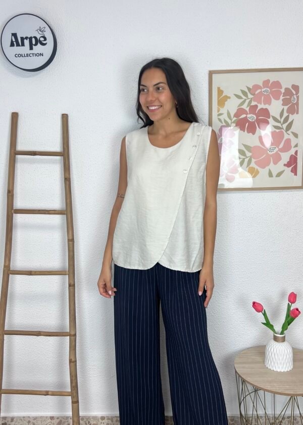 Blusa Botones (Beige)