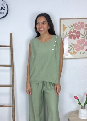 Blusa Botones (Kaki)