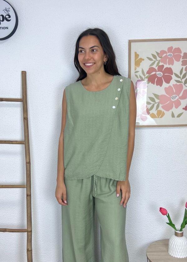 Blusa Botones (Kaki)