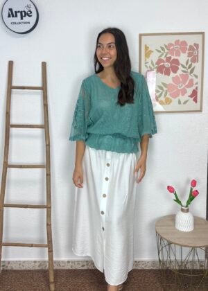 Blusa Zahora (Verde Agua)