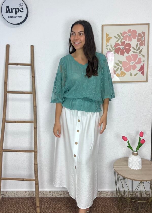 Blusa Zahora (Verde Agua)