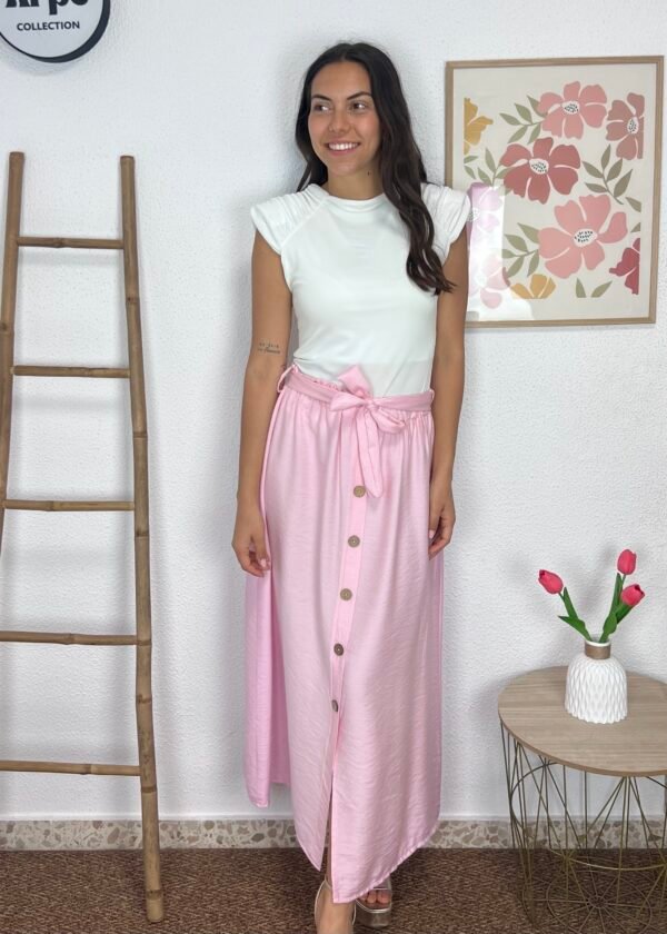 Falda Botones (Rosa)