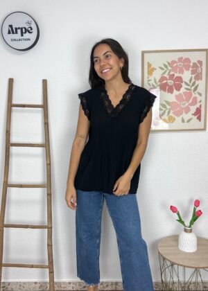 Lencera Plisada (Negra)
