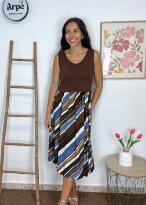 Vestido Rayas (Chocolate)