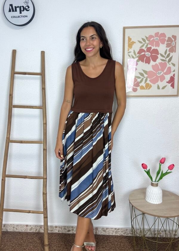 Vestido Rayas (Chocolate)