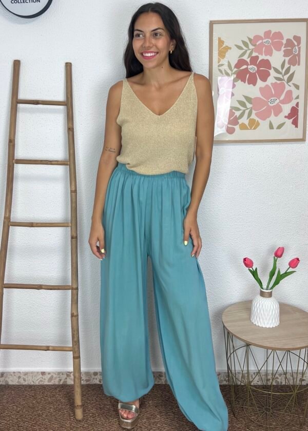 Pantalón Bombacho (Verde Agua)