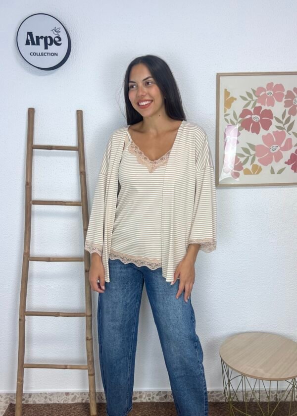 Lencera Rayas (Camel)