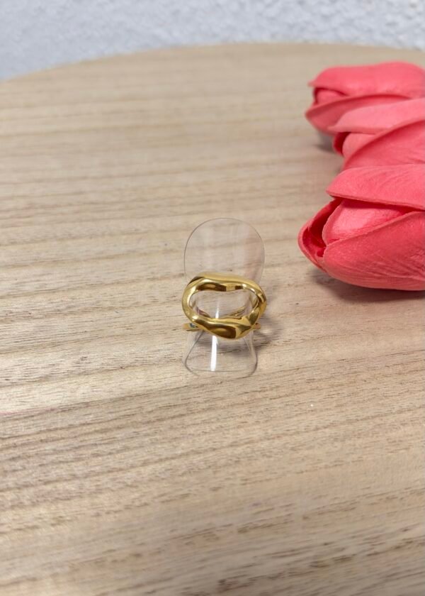 Anillo Óvalo Horizontal (Dorado)