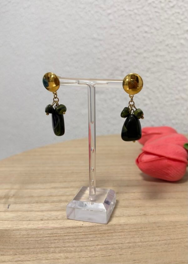 Pendientes Piedra Verde