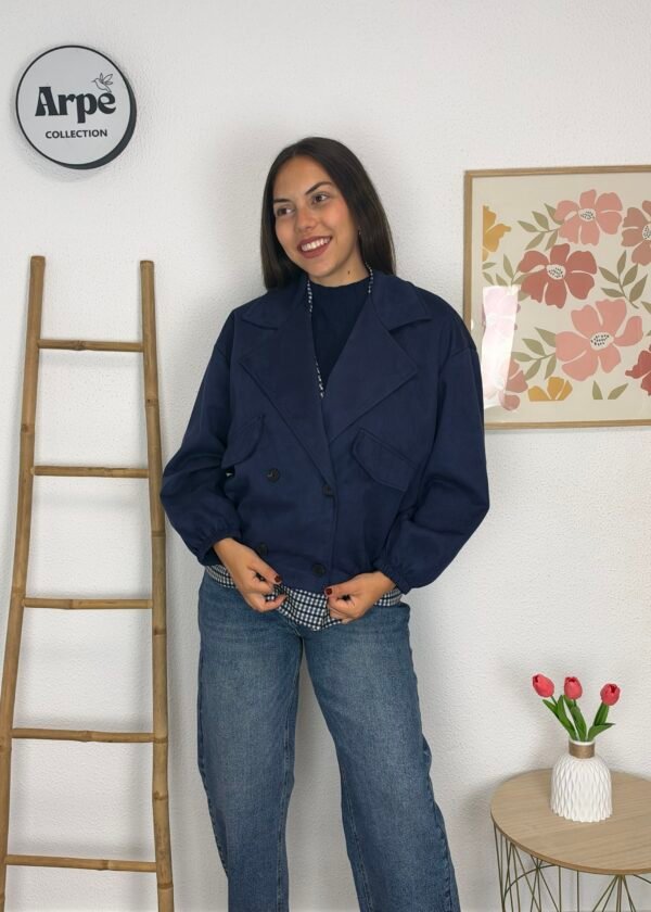 Chaqueta Antelina (Marino)