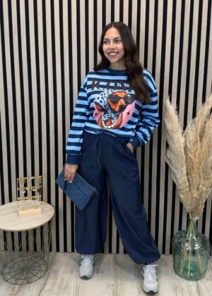 Pantalón Denim Bombacho