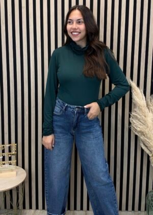 Camiseta Cuello Volante (Verde)