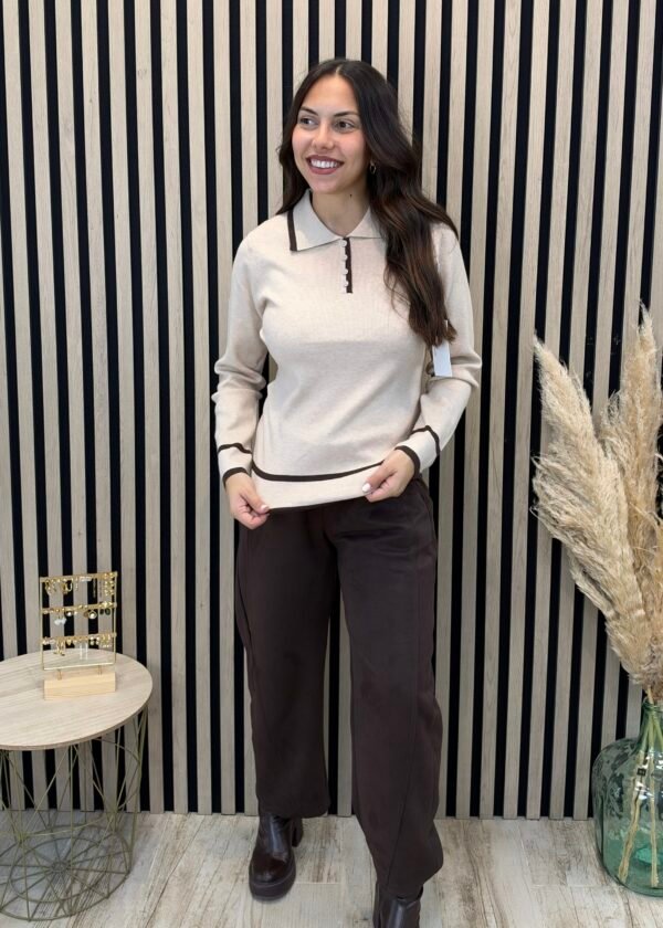 Jersey Polo Beige